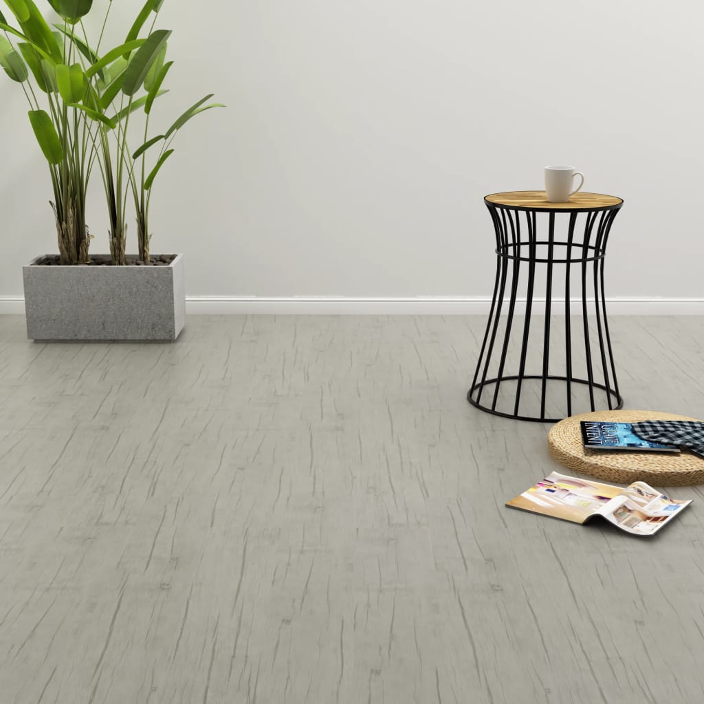 vidaXL Plăci autoadezive pardoseală stejar decolorat PVC 4,46 m² 3 mm vidaXL Plăci autoadezive pardoseală stejar decolorat PVC 4,46 m² 3 mm