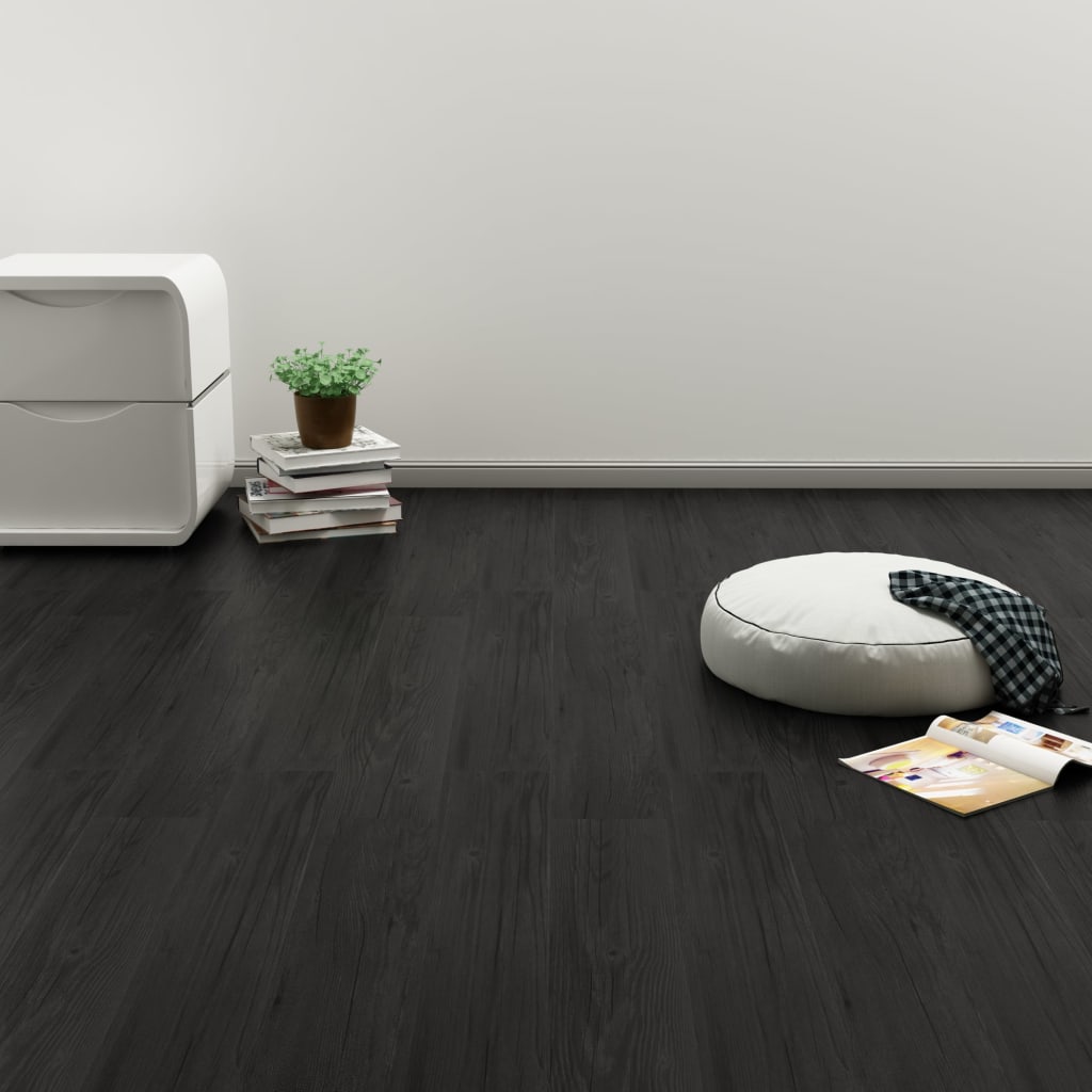 vidaXL Plăci autoadezive pardoseală stejar antracit PVC 4,46 m² 3 mm vidaXL Plăci autoadezive pardoseală stejar antracit PVC 4,46 m² 3 mm