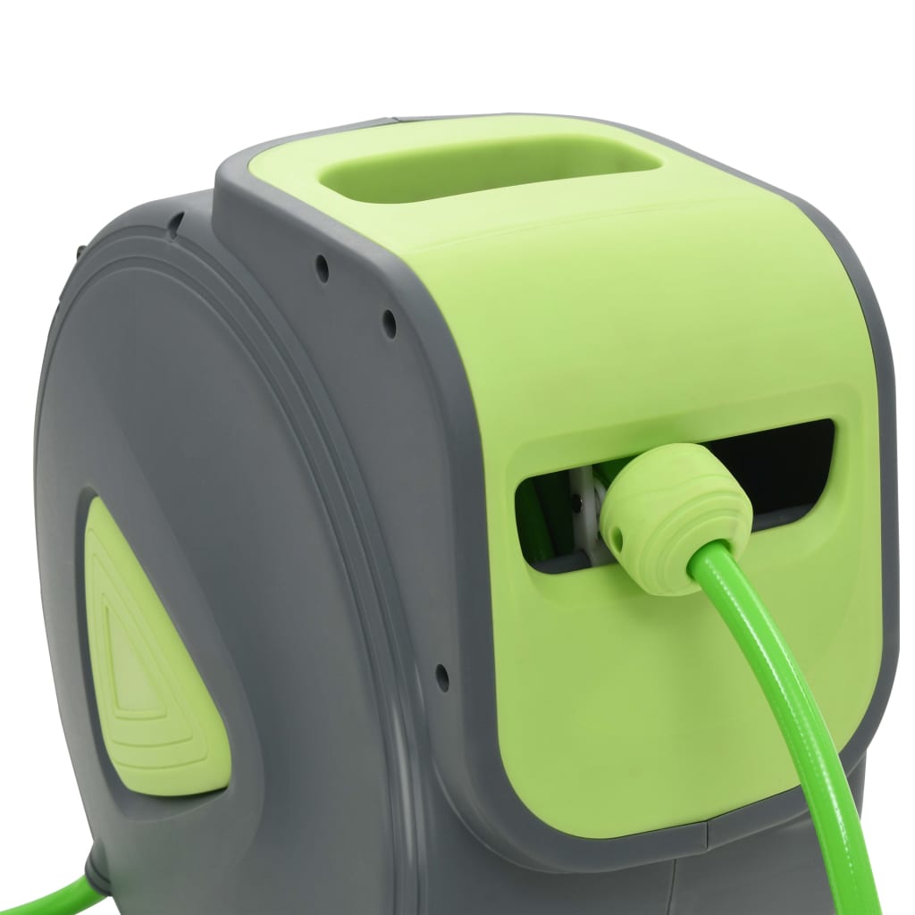 vidaXL Tambur furtun retractabil automat cu montaj pe perete 30 + 2 m