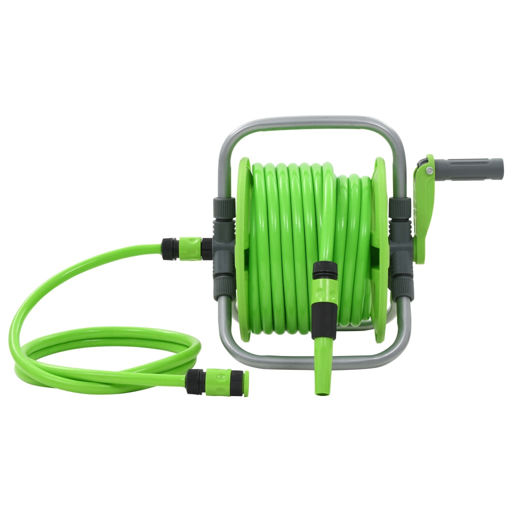 vidaXL Tambur furtun de apă, 20 + 2 m vidaXL Tambur furtun de apă, 20 + 2 m