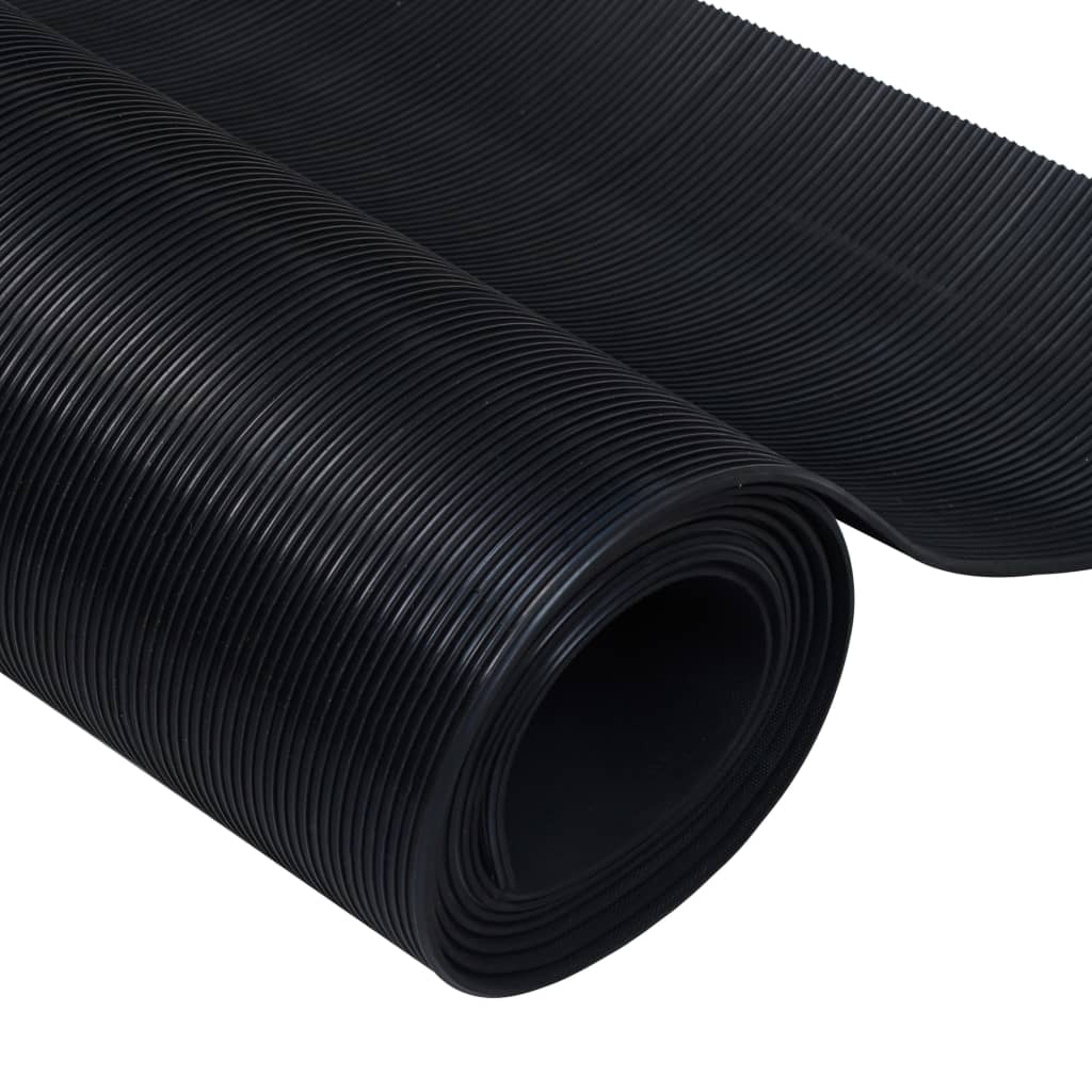 vidaXL Covor de cauciuc anti-alunecare, 1,5 x 2 m, 3 mm, nervuri fine vidaXL Covor de cauciuc anti-alunecare, 1,5 x 2 m, 3 mm, nervuri fine