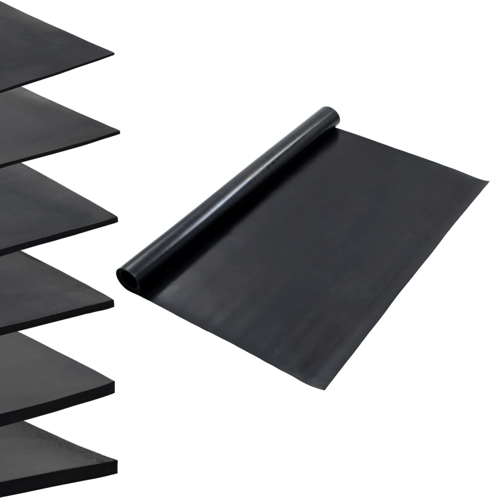 vidaXL Covor de cauciuc anti-alunecare, 1,2 x 2 m, 2 mm, neted vidaXL Covor de cauciuc anti-alunecare, 1,2 x 2 m, 2 mm, neted