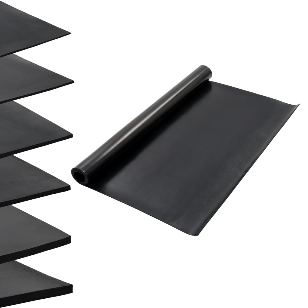 vidaXL Covor de cauciuc anti-alunecare, 1,2 x 2 m, 4 mm, neted vidaXL Covor de cauciuc anti-alunecare, 1,2 x 2 m, 4 mm, neted