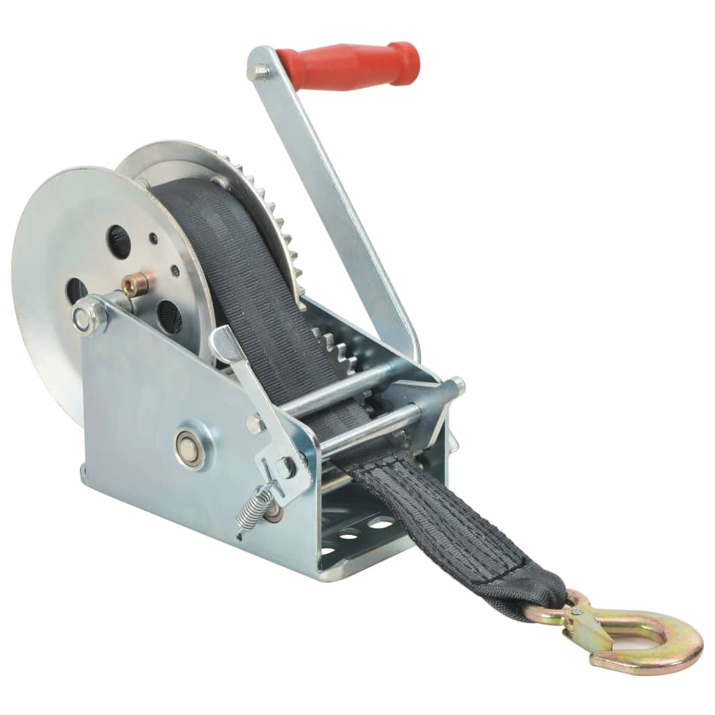 vidaXL Troliu manual cu bandă, 1587 kg vidaXL Troliu manual cu bandă, 1587 kg