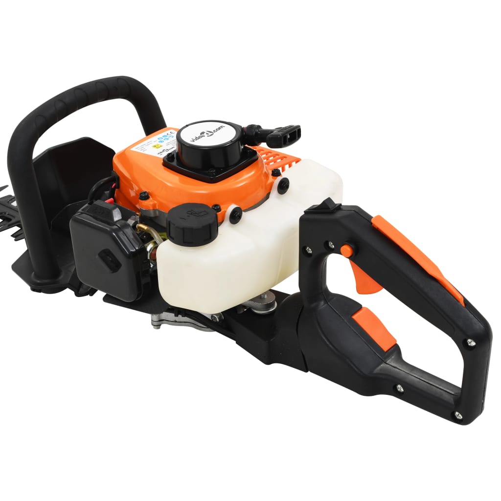 vidaXL Mașină de tuns gard viu, benzină, portocaliu și negru, 722 mm vidaXL Mașină de tuns gard viu, benzină, portocaliu și negru, 722 mm