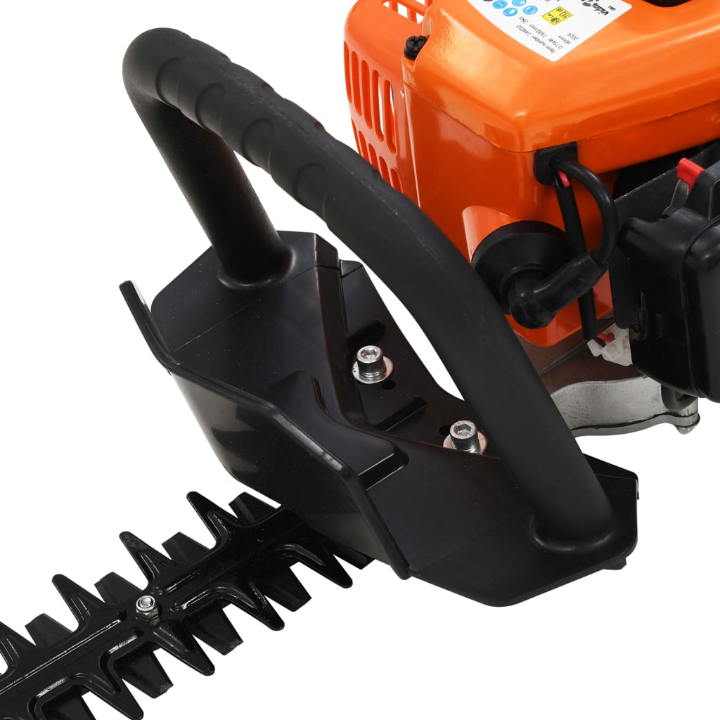 vidaXL Mașină de tuns gard viu, benzină, portocaliu și negru, 722 mm vidaXL Mașină de tuns gard viu, benzină, portocaliu și negru, 722 mm
