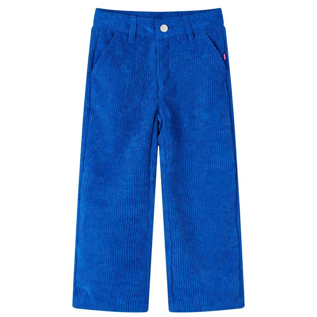 Pantaloni pentru copii, velur, albastru cobalt 92 Pantaloni pentru copii, velur, albastru cobalt 92