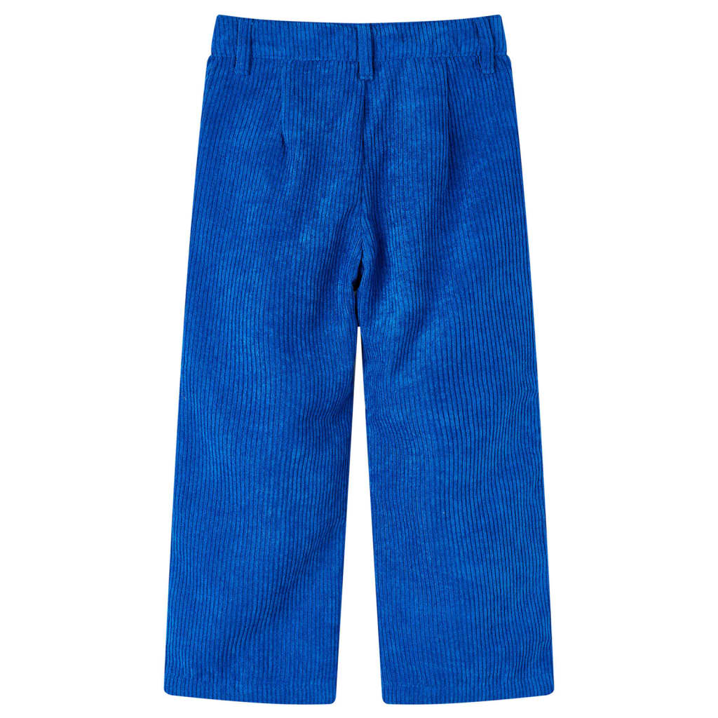 Pantaloni pentru copii, velur, albastru cobalt 140 Pantaloni pentru copii, velur, albastru cobalt 140