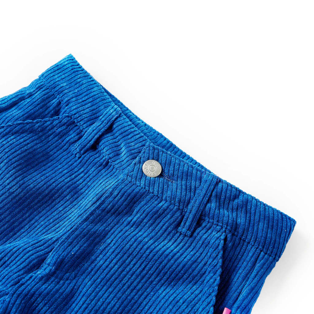 Pantaloni pentru copii, velur, albastru cobalt 140 Pantaloni pentru copii, velur, albastru cobalt 140