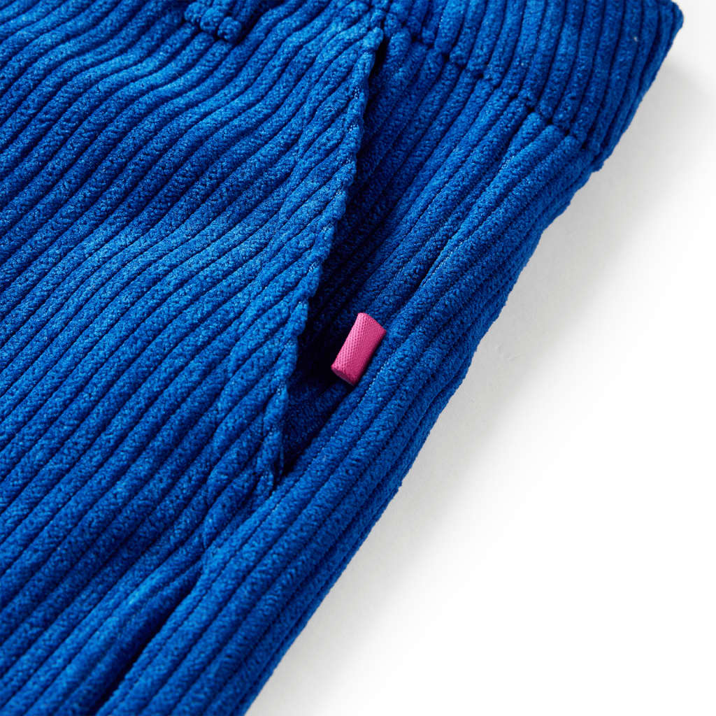 Pantaloni pentru copii, velur, albastru cobalt 140 Pantaloni pentru copii, velur, albastru cobalt 140