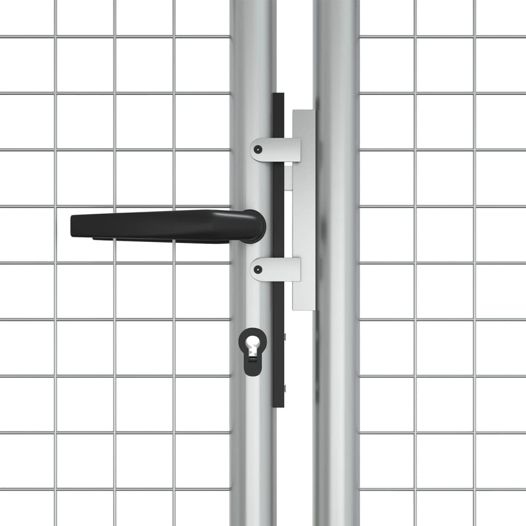 vidaXL Poartă de grădină, argintiu, 415 x 175 cm, oțel galvanizat vidaXL Poartă de grădină, argintiu, 415 x 175 cm, oțel galvanizat