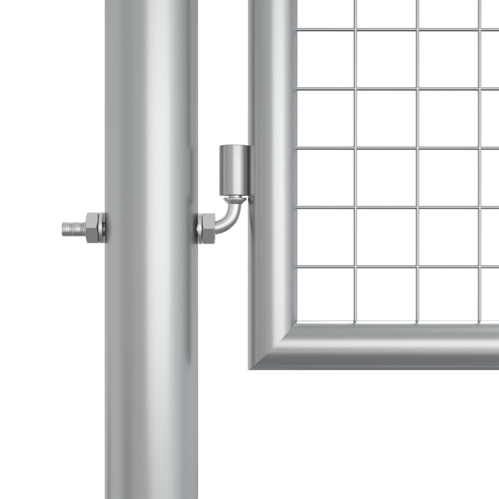 vidaXL Poartă de grădină, argintiu, 415 x 175 cm, oțel galvanizat vidaXL Poartă de grădină, argintiu, 415 x 175 cm, oțel galvanizat