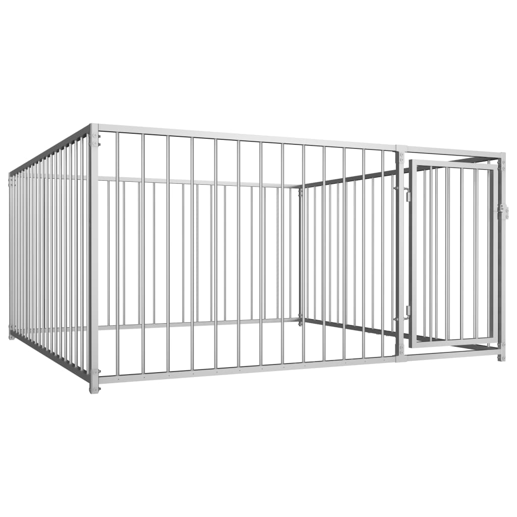 vidaXL Padoc de câini pentru exterior, 200 x 200 x 100 cm vidaXL Padoc de câini pentru exterior, 200 x 200 x 100 cm