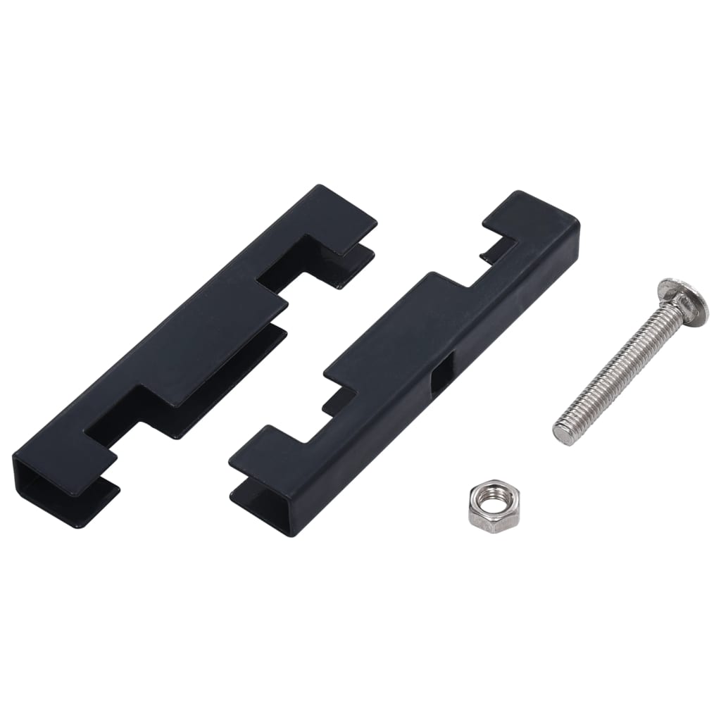 vidaXL Conector în formă de U grilaj grădină, 10 seturi, antracit vidaXL Conector în formă de U grilaj grădină, 10 seturi, antracit
