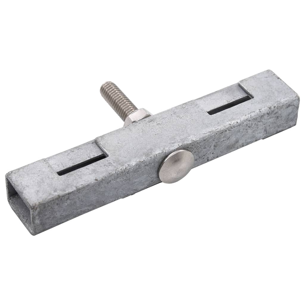 vidaXL Conector în formă de U grilaj grădină, 10 seturi, argintiu vidaXL Conector în formă de U grilaj grădină, 10 seturi, argintiu