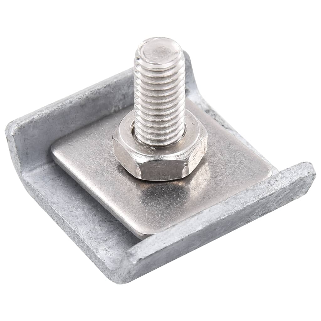 vidaXL Conector grilaj din plasă, argintiu, 25 seturi vidaXL Conector grilaj din plasă, argintiu, 25 seturi