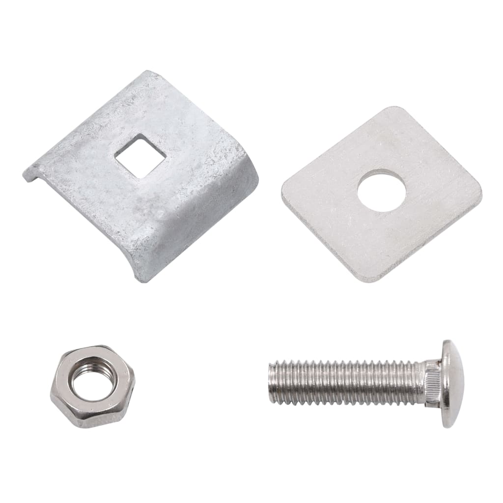 vidaXL Conector grilaj din plasă, argintiu, 25 seturi vidaXL Conector grilaj din plasă, argintiu, 25 seturi