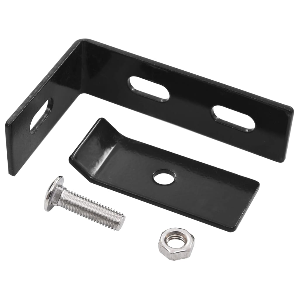 vidaXL Conector de colț de perete, 10 seturi, antracit vidaXL Conector de colț de perete, 10 seturi, antracit