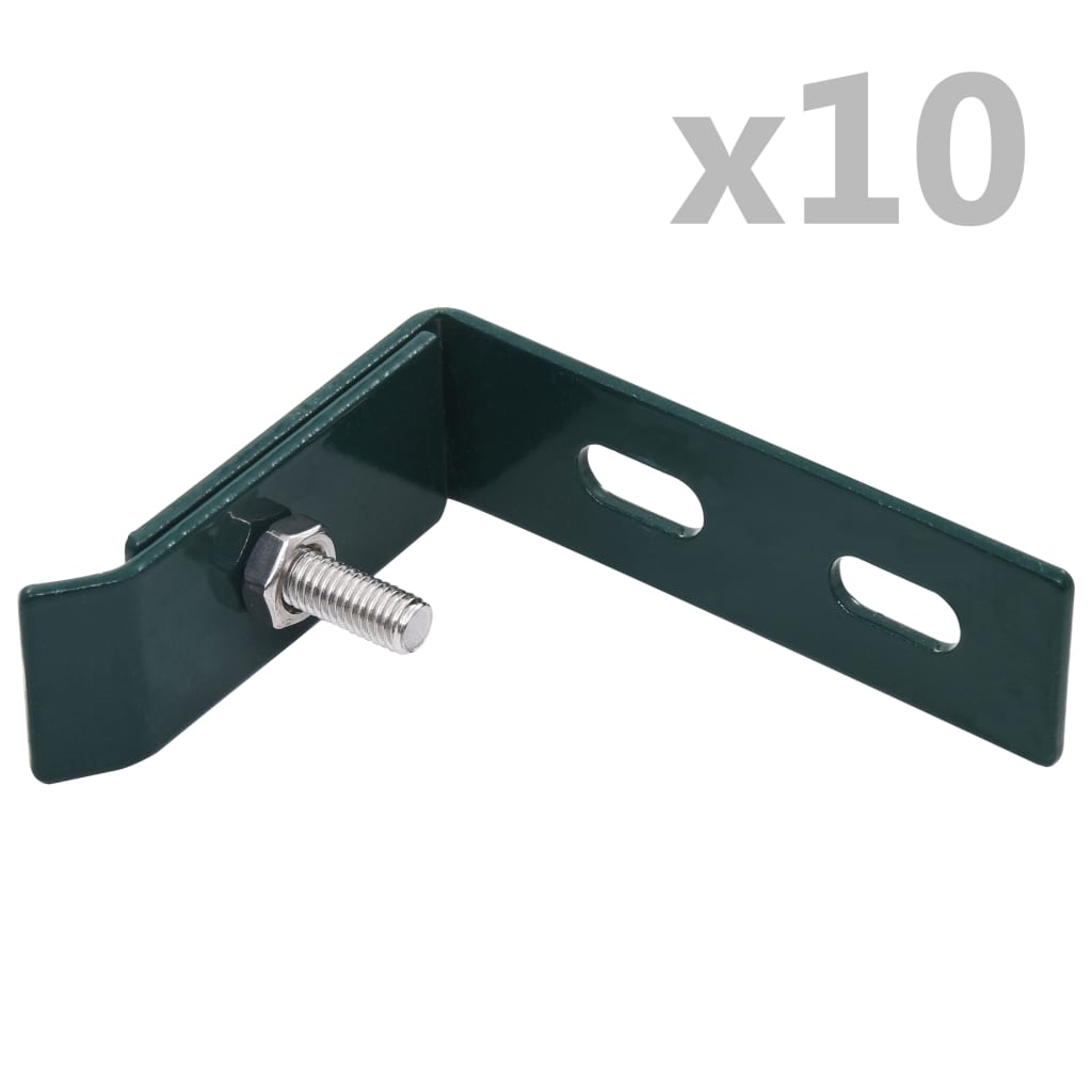 vidaXL Conector de colț de perete, 10 seturi, verde vidaXL Conector de colț de perete, 10 seturi, verde