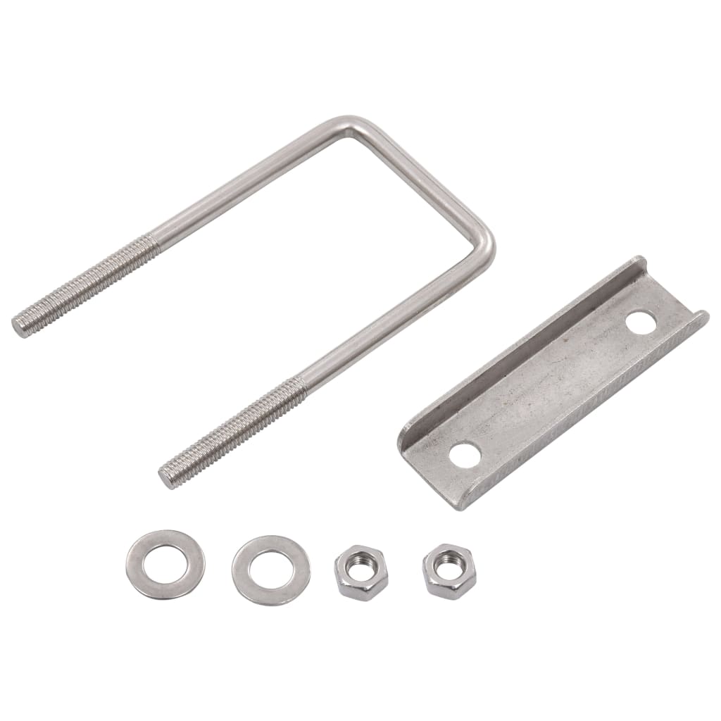 vidaXL Clemă de prindere tip U pentru stâlp gard, 60x40 mm, 25 seturi vidaXL Clemă de prindere tip U pentru stâlp gard, 60x40 mm, 25 seturi
