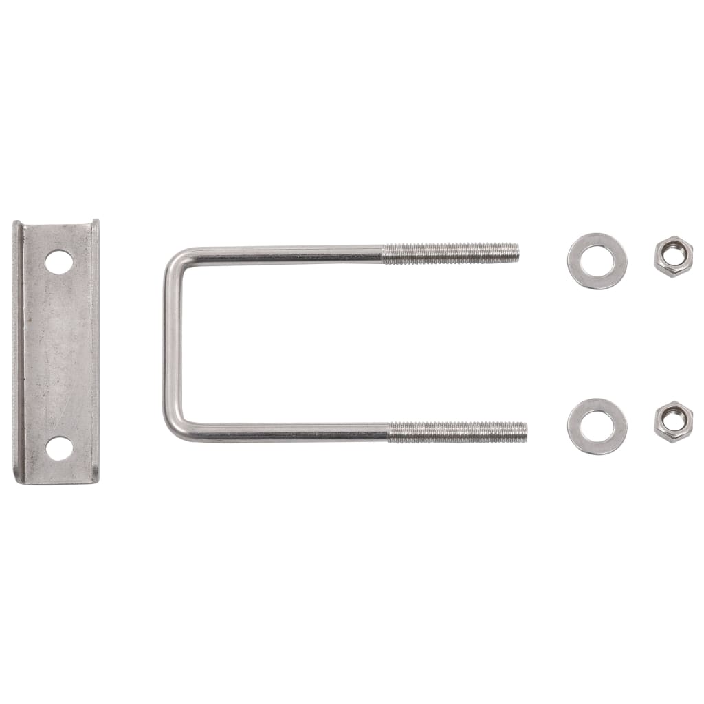 vidaXL Clemă de prindere tip U pentru stâlp gard, 60x40 mm, 25 seturi vidaXL Clemă de prindere tip U pentru stâlp gard, 60x40 mm, 25 seturi