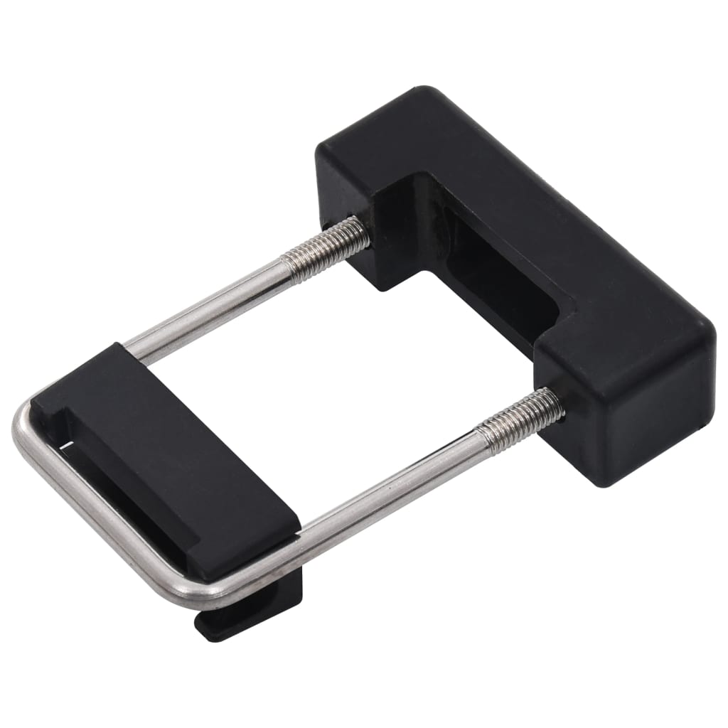 vidaXL Clemă de prindere U cu plastic stâlp gard, 60x40 mm, 25 seturi vidaXL Clemă de prindere U cu plastic stâlp gard, 60x40 mm, 25 seturi