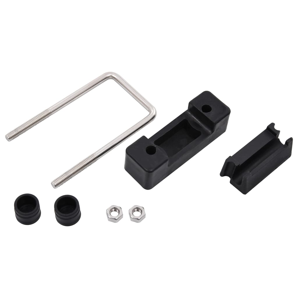 vidaXL Clemă de prindere U cu plastic stâlp gard, 60x40 mm, 25 seturi vidaXL Clemă de prindere U cu plastic stâlp gard, 60x40 mm, 25 seturi