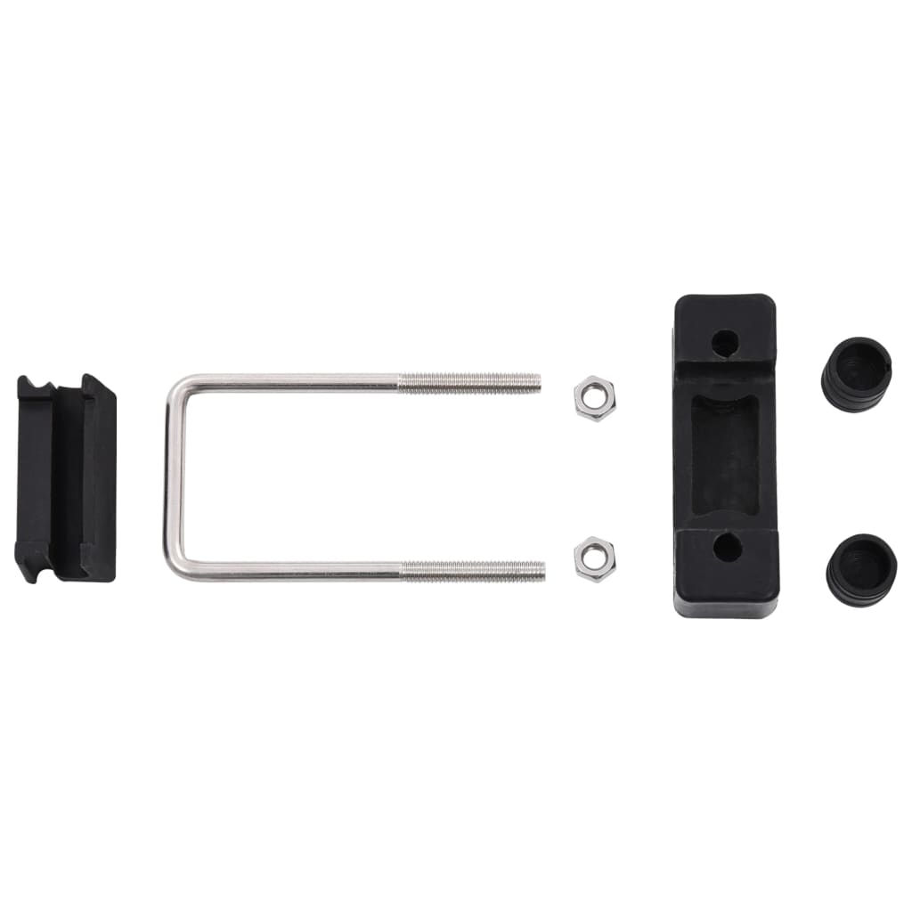 vidaXL Clemă de prindere U cu plastic stâlp gard, 60x40 mm, 25 seturi vidaXL Clemă de prindere U cu plastic stâlp gard, 60x40 mm, 25 seturi