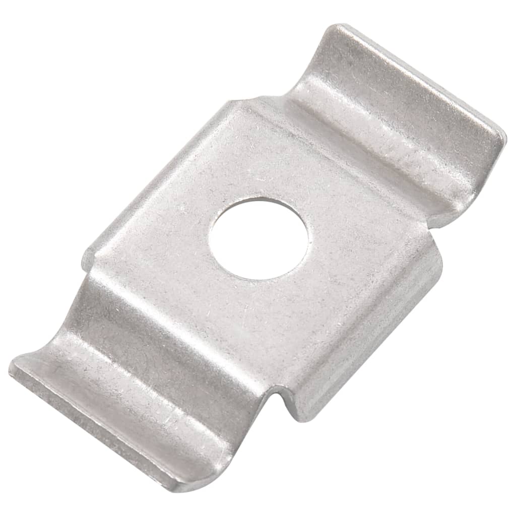vidaXL Cleme de gard tip fluture, 50 buc., oțel inoxidabil vidaXL Cleme de gard tip fluture, 50 buc., oțel inoxidabil