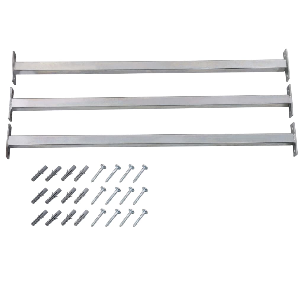vidaXL Bare de siguranță fereastră reglabile, 3 buc., 710-1200 mm vidaXL Bare de siguranță fereastră reglabile, 3 buc., 710-1200 mm