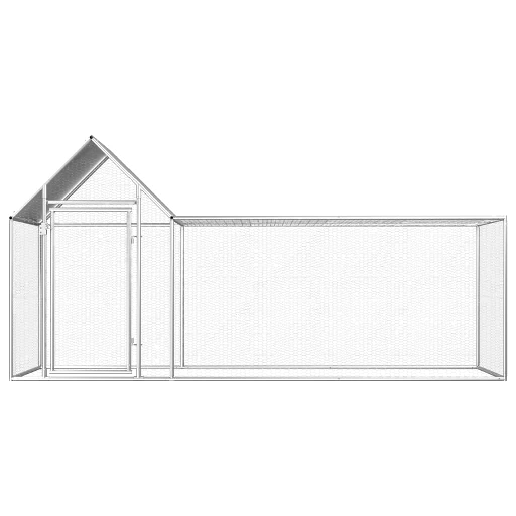 vidaXL Coteț pentru păsări, 3 x 1 x 1,5 m, oțel galvanizat vidaXL Coteț pentru păsări, 3 x 1 x 1,5 m, oțel galvanizat