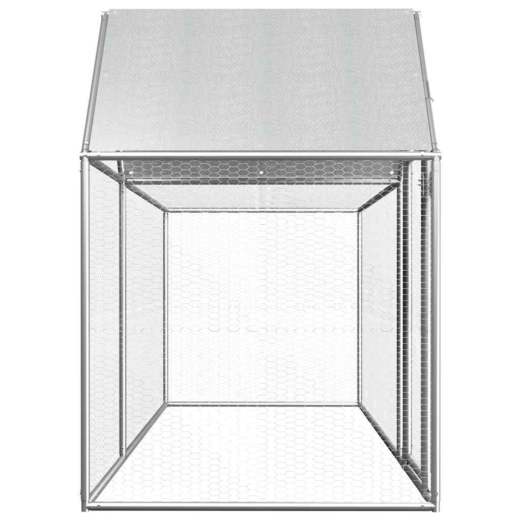 vidaXL Coteț pentru păsări, 3 x 1 x 1,5 m, oțel galvanizat vidaXL Coteț pentru păsări, 3 x 1 x 1,5 m, oțel galvanizat