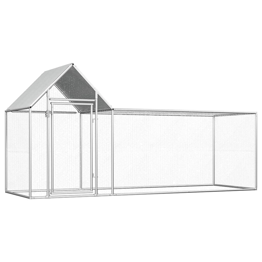 vidaXL Coteț pentru păsări, 3 x 1 x 1,5 m, oțel galvanizat vidaXL Coteț pentru păsări, 3 x 1 x 1,5 m, oțel galvanizat