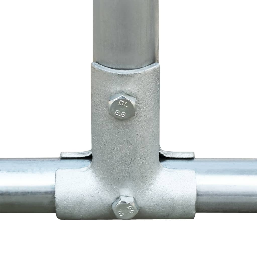 vidaXL Coteț pentru păsări, 5 x 1 x 1,5 m, oțel galvanizat