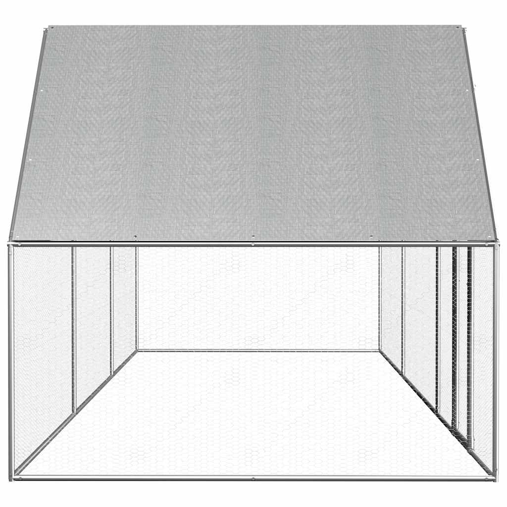 vidaXL Coteț pentru păsări, 6 x 2 x 2 m, oțel galvanizat vidaXL Coteț pentru păsări, 6 x 2 x 2 m, oțel galvanizat