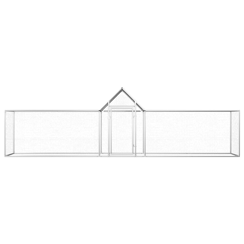 vidaXL Coteț pentru păsări, 5 x 1 x 1,5 m, oțel galvanizat vidaXL Coteț pentru păsări, 5 x 1 x 1,5 m, oțel galvanizat