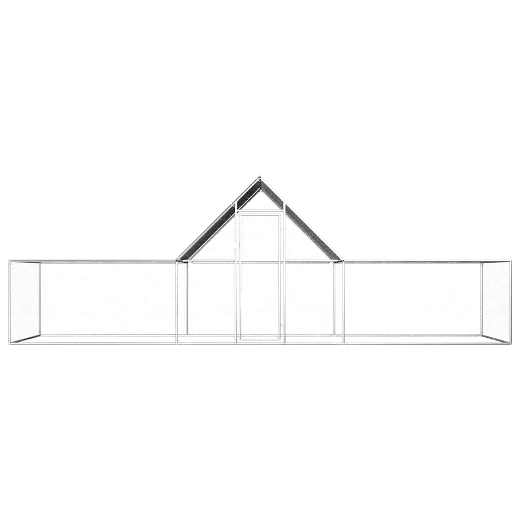 vidaXL Coteț pentru păsări, 6 x 2 x 2 m, oțel galvanizat vidaXL Coteț pentru păsări, 6 x 2 x 2 m, oțel galvanizat