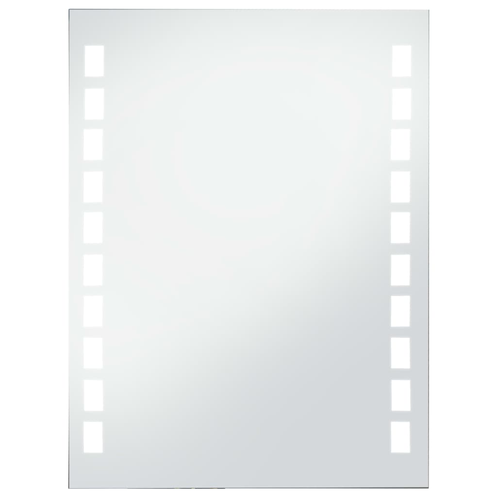 vidaXL Oglindă cu LED de perete de baie, 60 x 80 cm vidaXL Oglindă cu LED de perete de baie, 60 x 80 cm