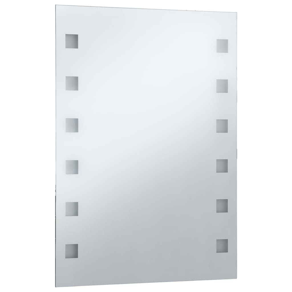 vidaXL Oglindă cu LED de perete de baie, 60 x 80 cm vidaXL Oglindă cu LED de perete de baie, 60 x 80 cm