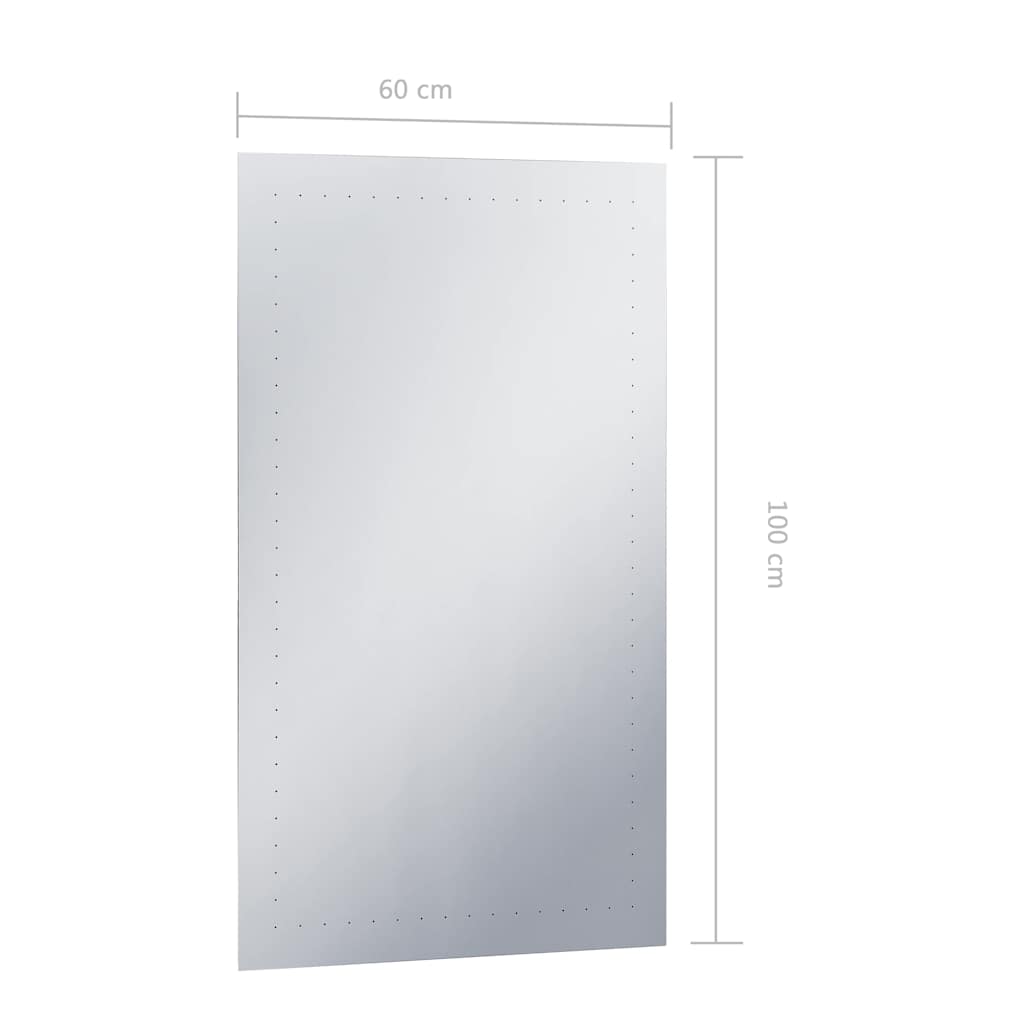 vidaXL Oglindă cu LED de perete de baie, 60 x 100 cm vidaXL Oglindă cu LED de perete de baie, 60 x 100 cm