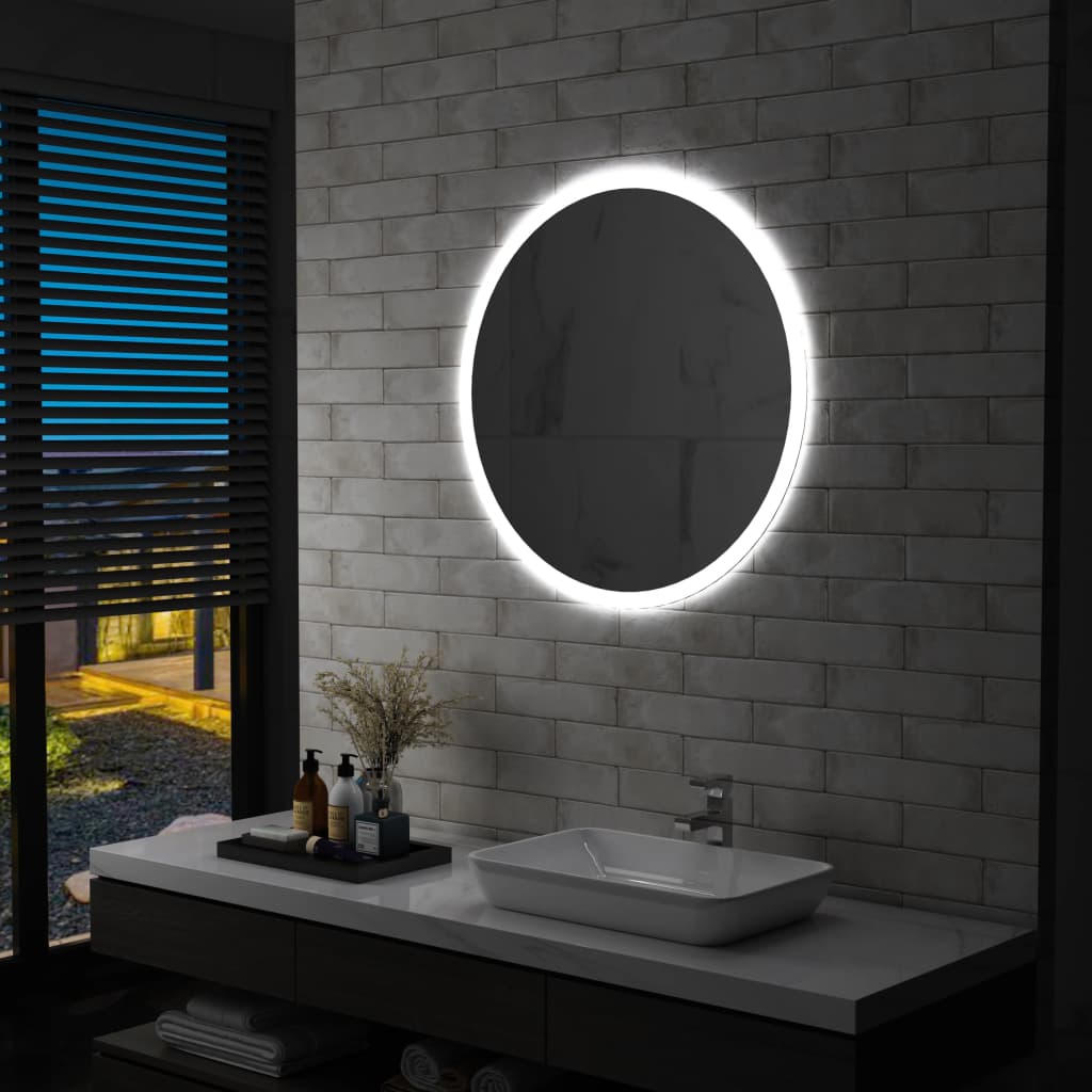 vidaXL Oglindă cu LED de baie, 80 cm vidaXL Oglindă cu LED de baie, 80 cm