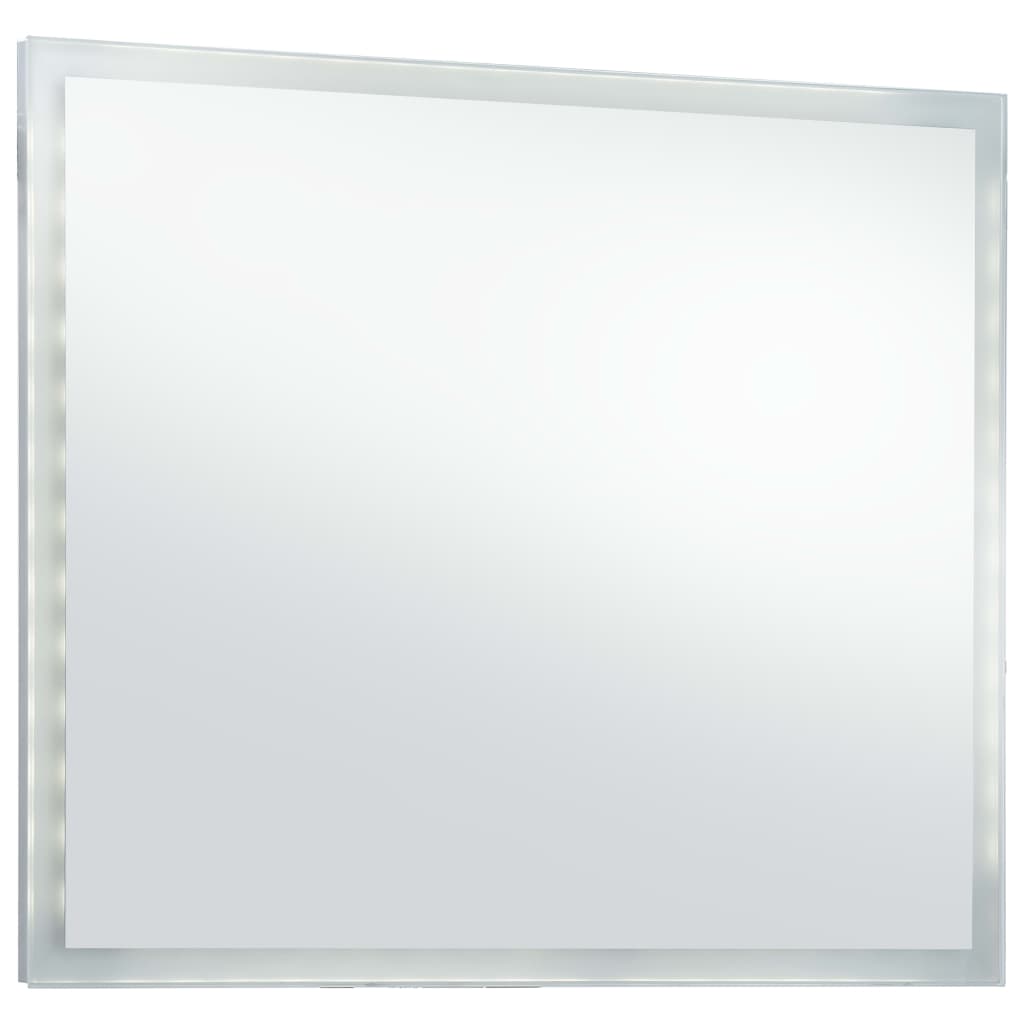 vidaXL Oglindă cu LED de perete pentru baie, 60 x 50 cm vidaXL Oglindă cu LED de perete pentru baie, 60 x 50 cm