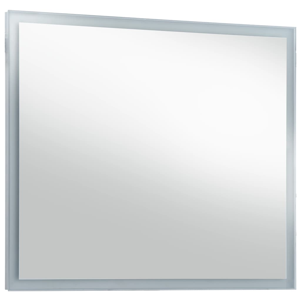 vidaXL Oglindă cu LED de perete pentru baie, 80 x 60 cm vidaXL Oglindă cu LED de perete pentru baie, 80 x 60 cm