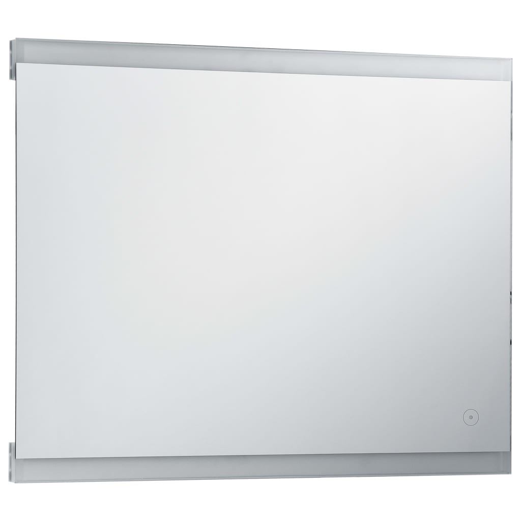 vidaXL Oglindă cu LED de perete de baie, cu senzor tactil, 80 x 60 cm vidaXL Oglindă cu LED de perete de baie, cu senzor tactil, 80 x 60 cm