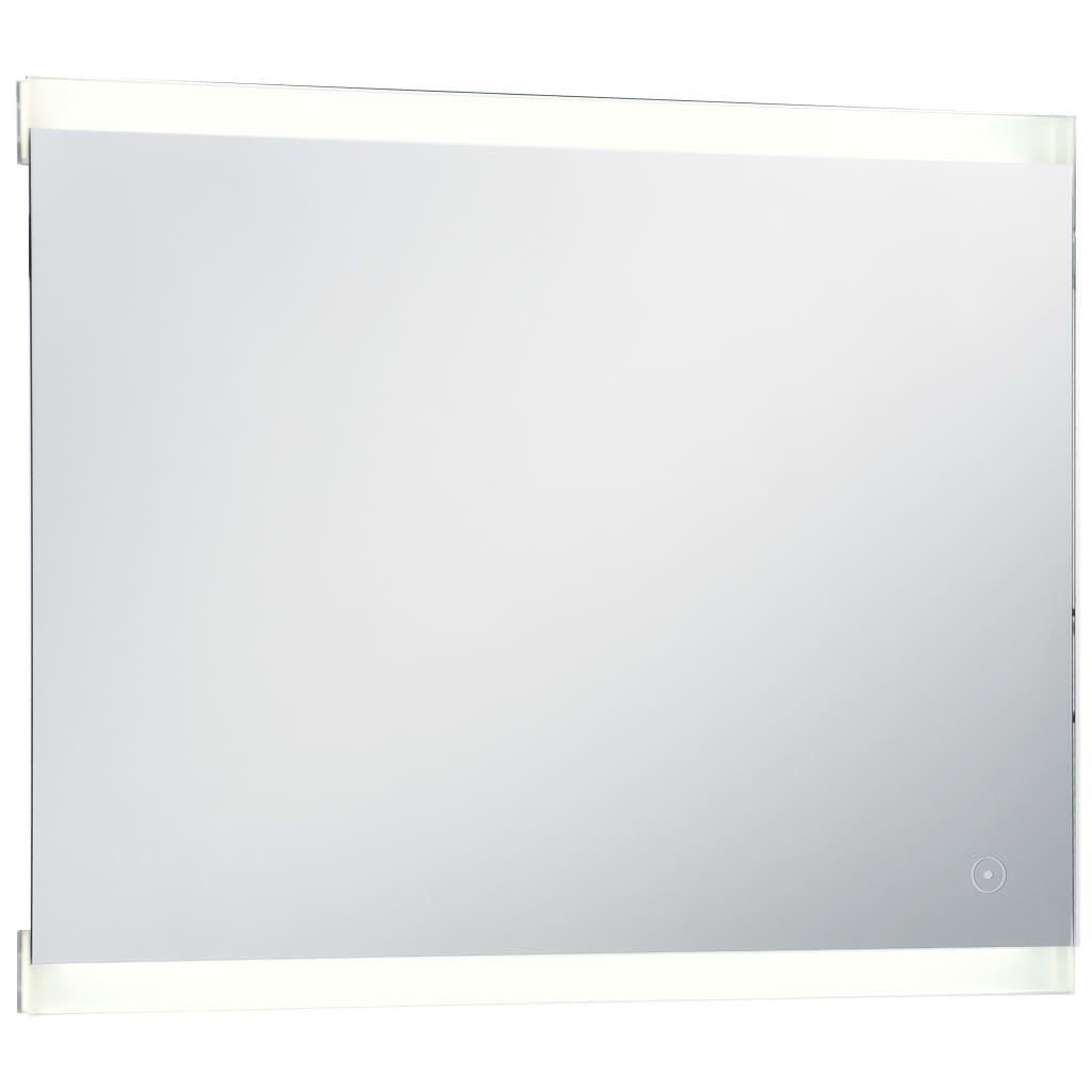 vidaXL Oglindă cu LED de perete de baie, cu senzor tactil, 80 x 60 cm vidaXL Oglindă cu LED de perete de baie, cu senzor tactil, 80 x 60 cm