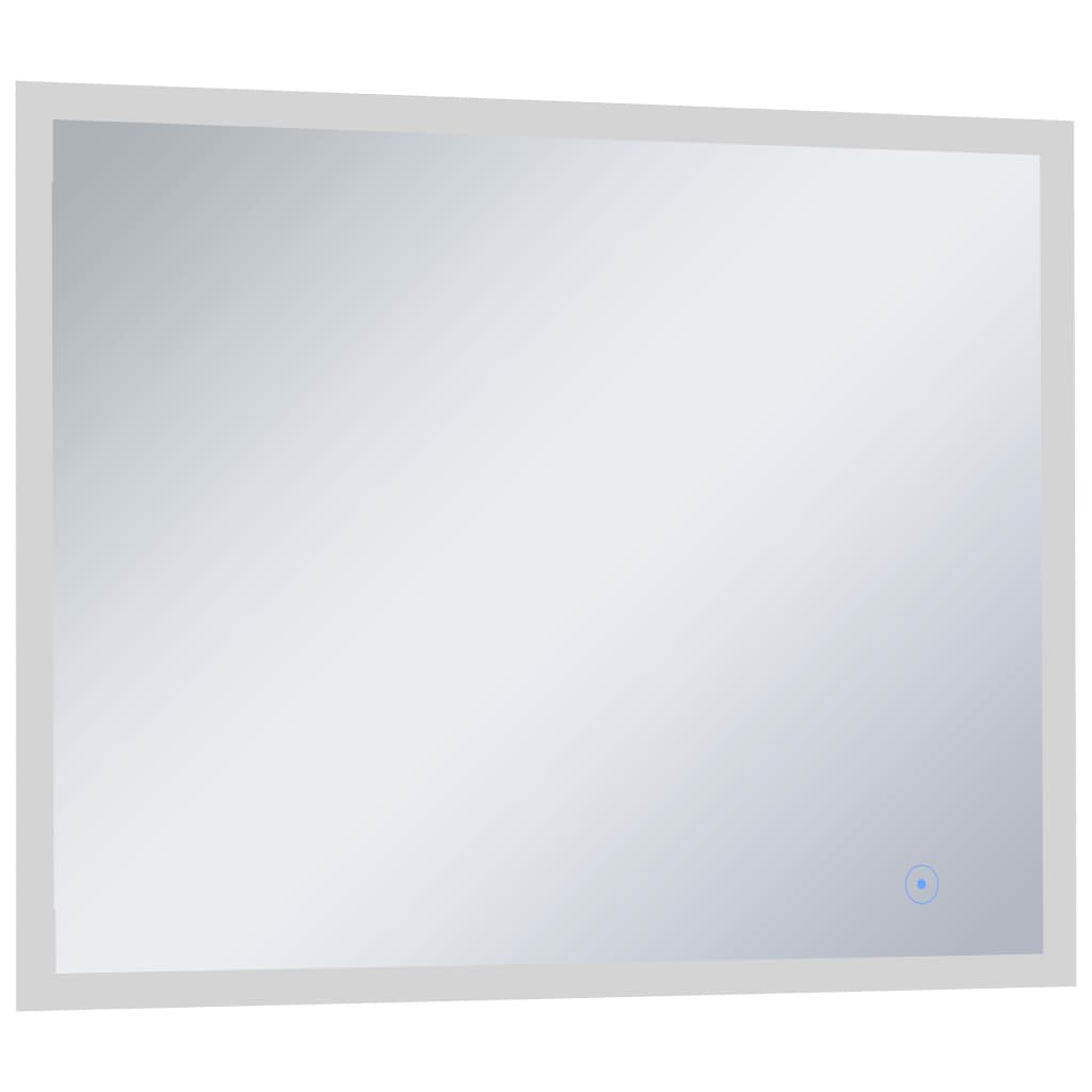 vidaXL Oglindă cu LED de perete de baie, cu senzor tactil, 80 x 60 cm vidaXL Oglindă cu LED de perete de baie, cu senzor tactil, 80 x 60 cm