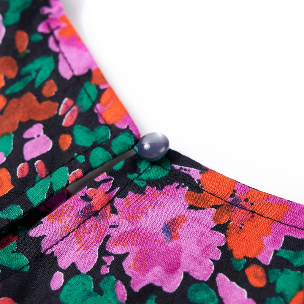 Rochie copii cu mâneci lungi, roz aprins, 104