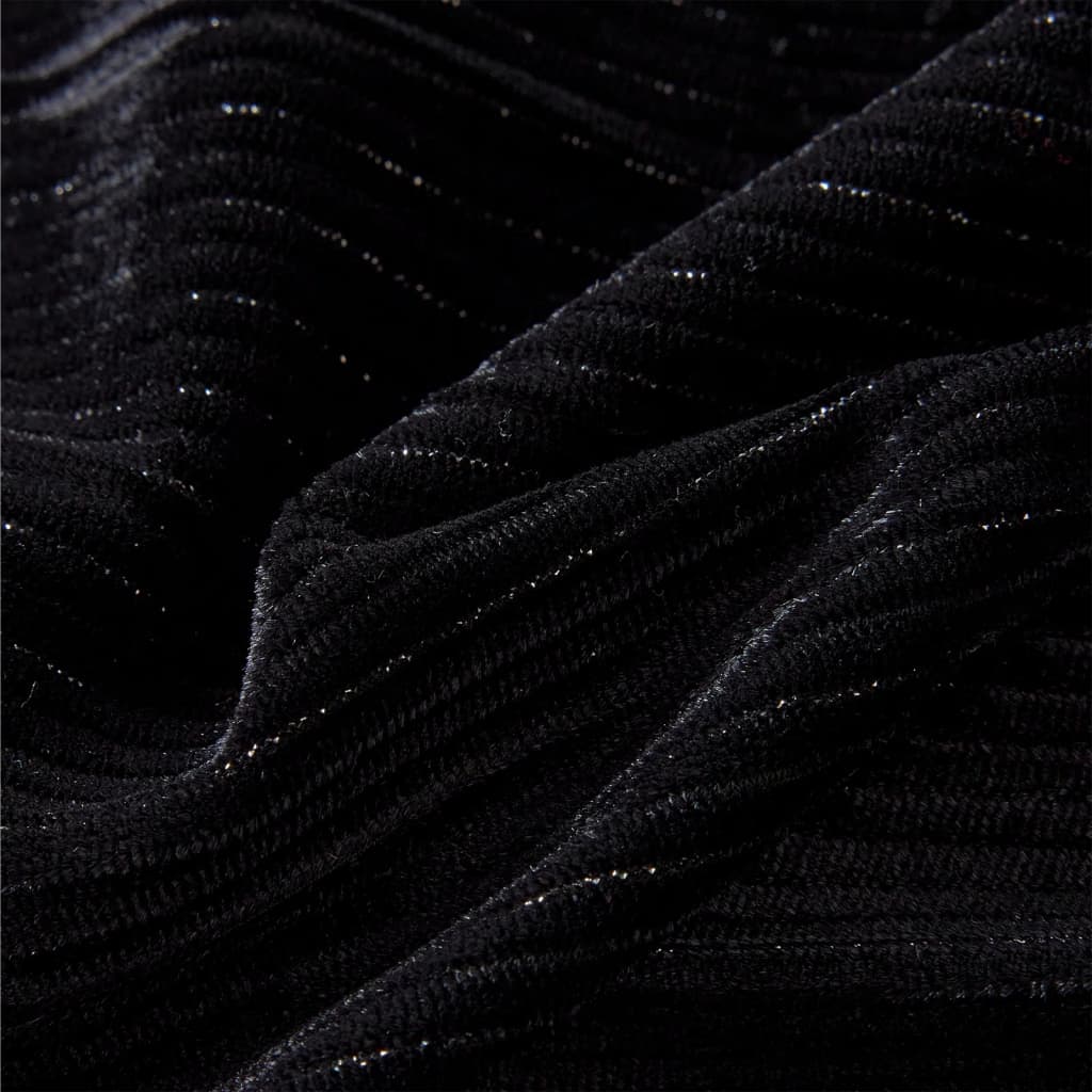 Fusta de copii cu talie tip leopard, negru, 116