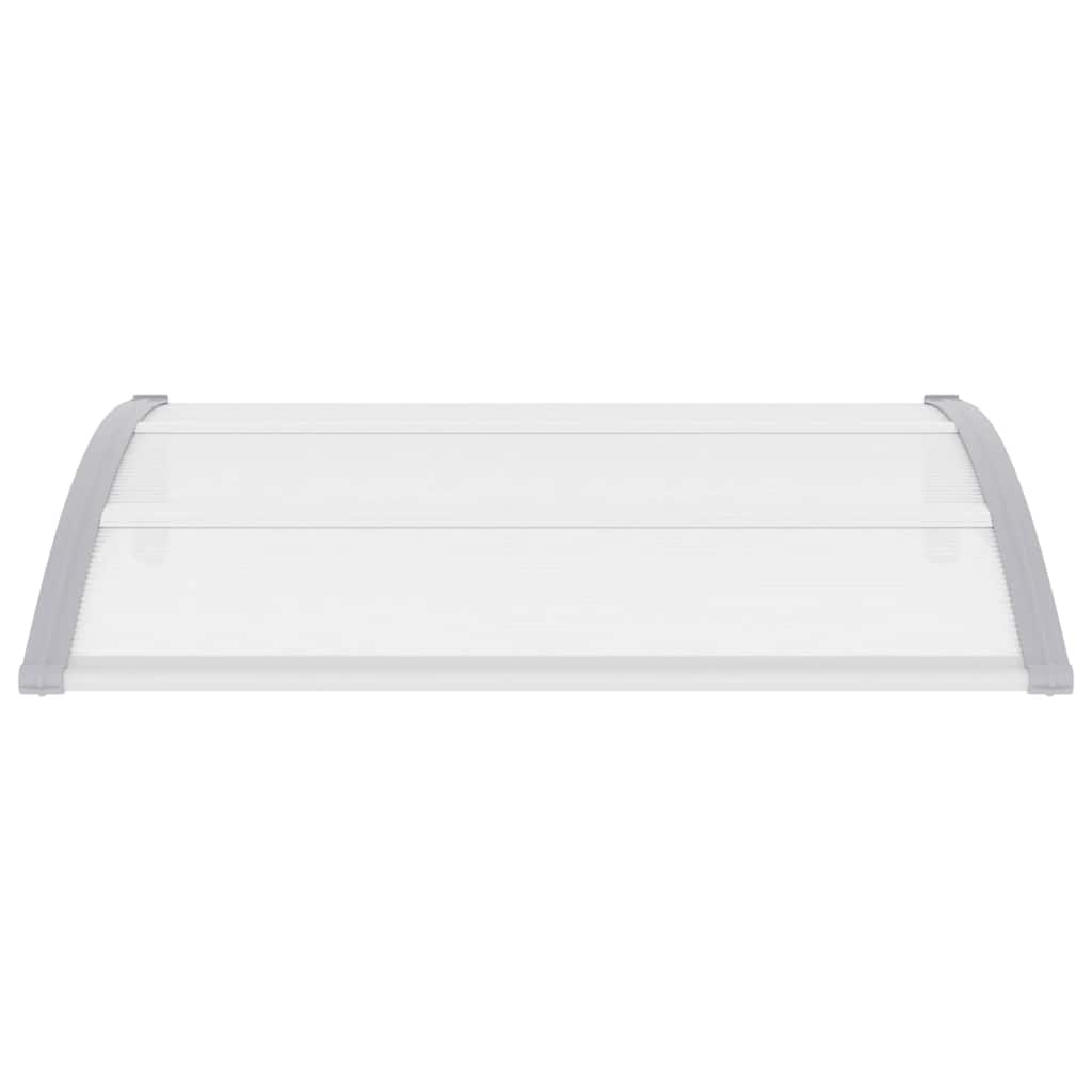 vidaXL Copertină de ușă, gri și transparent, 120 x 75 cm, PC vidaXL Copertină de ușă, gri și transparent, 120 x 75 cm, PC