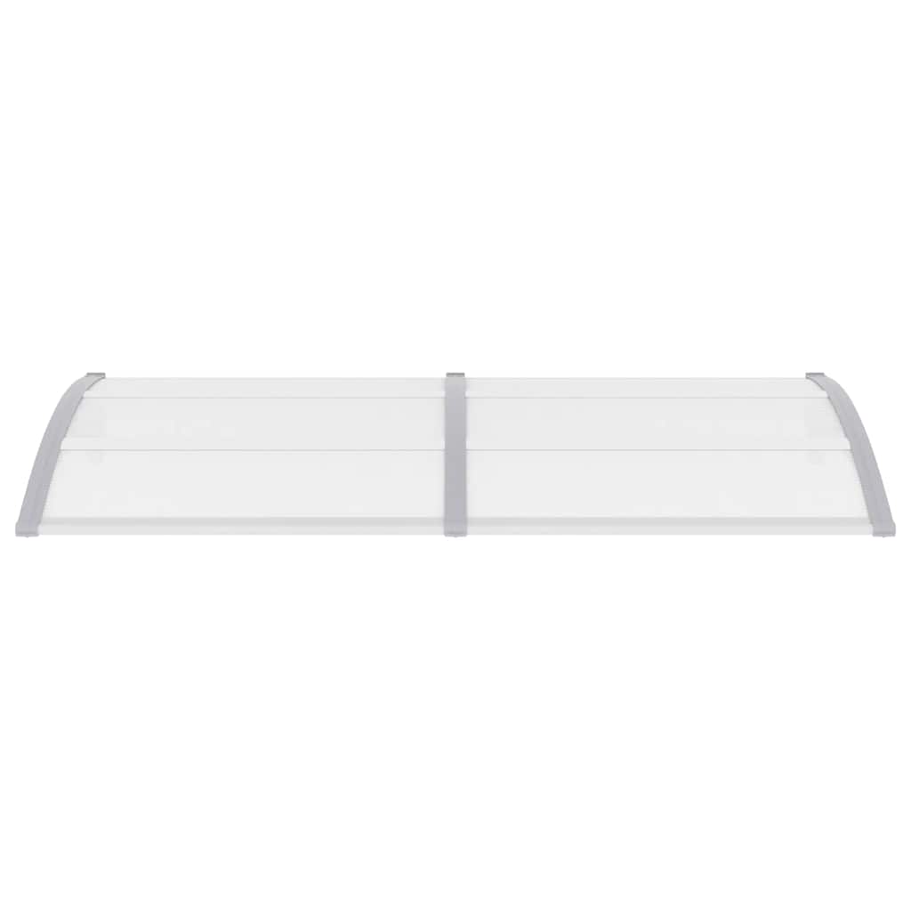 vidaXL Copertină de ușă, gri și transparent, 200 x 75 cm, PC vidaXL Copertină de ușă, gri și transparent, 200 x 75 cm, PC